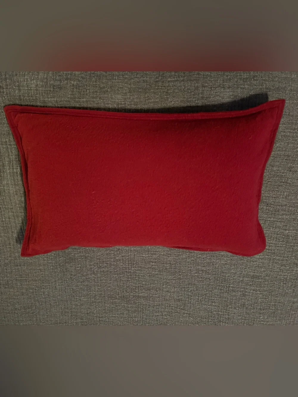 Restoration Hardware RH Cashmere Lumbar Pillow (Red / Garnet) 13”x21” CA 55697